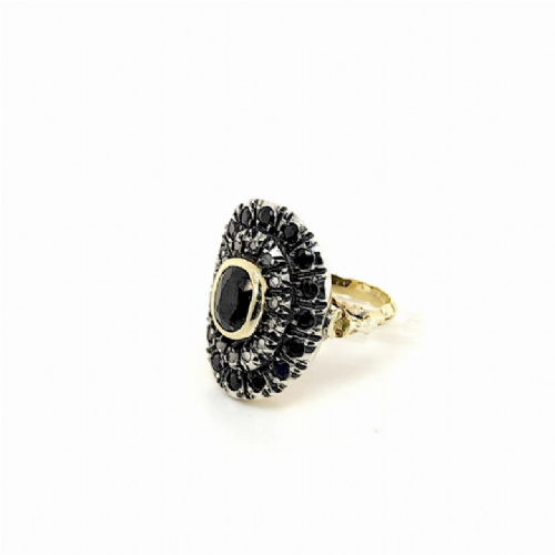  Anello in oro e argento con zaffiri presso Castignoli - Orologeria e gioielleria a Monza